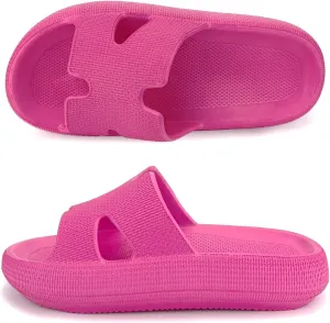 Cloud Slides for Women and Men Cushion Recovery Pillow Sandals, Memory Foam House Shower Slippers for Woman, Non-Slip Comfort Quick Drying