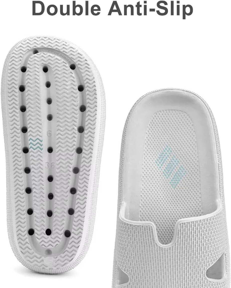 Cloud Slides for Women and Men Cushion Recovery Pillow Sandals, Memory Foam House Shower Slippers for Woman, Non-Slip Comfort Quick Drying