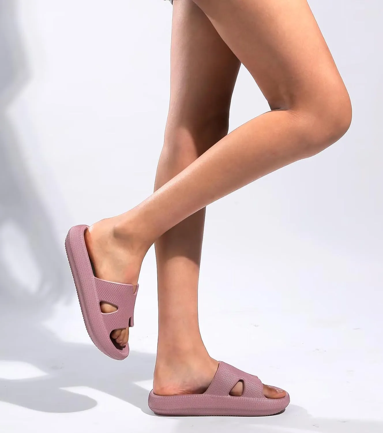 Cloud Slides for Women and Men Cushion Recovery Pillow Sandals, Memory Foam House Shower Slippers for Woman, Non-Slip Comfort Quick Drying