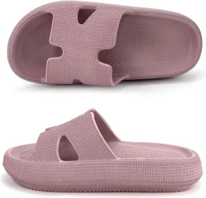 Cloud Slides for Women and Men Cushion Recovery Pillow Sandals, Memory Foam House Shower Slippers for Woman, Non-Slip Comfort Quick Drying