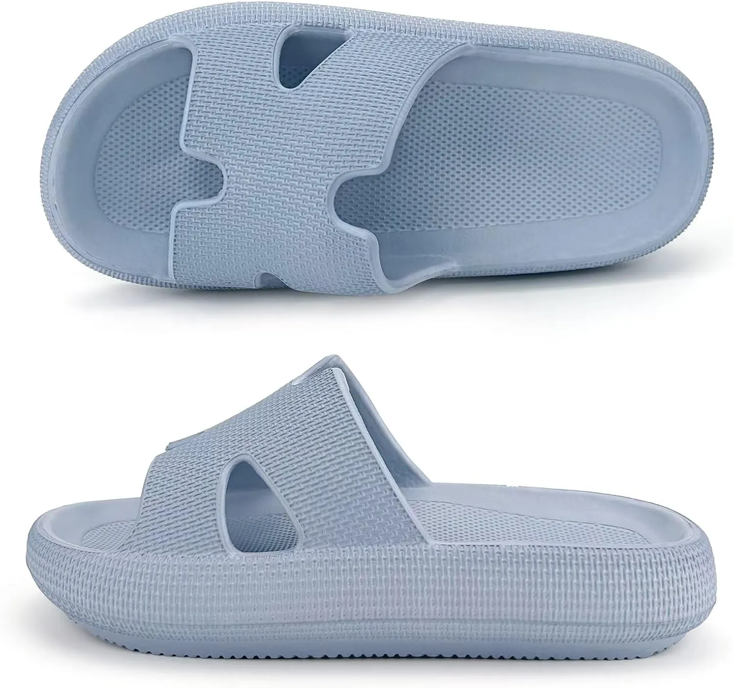 Cloud Slides for Women and Men Cushion Recovery Pillow Sandals, Memory Foam House Shower Slippers for Woman, Non-Slip Comfort Quick Drying