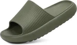 Comwarm Cloud Slide Sandals for Women Men Ultra Comfort Recovery Pillow Slippers Soft Summer Beach Shoes with Low Arch Support