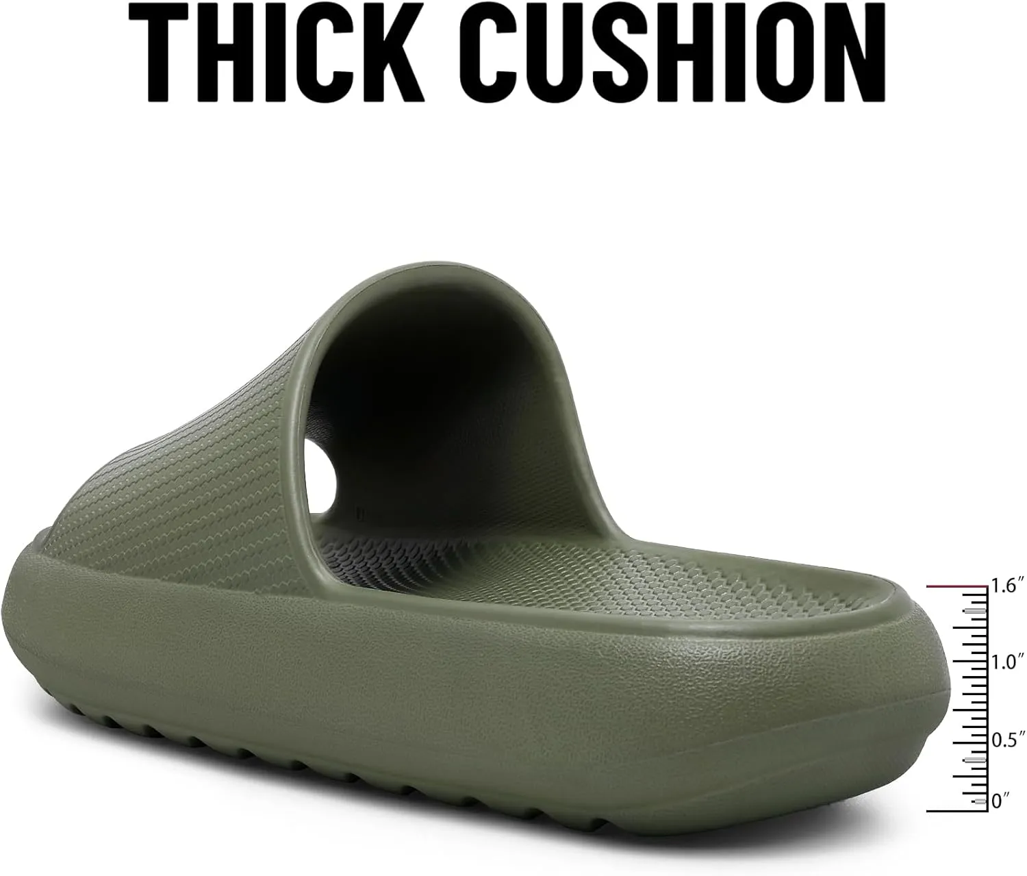 Comwarm Cloud Slide Sandals for Women Men Ultra Comfort Recovery Pillow Slippers Soft Summer Beach Shoes with Low Arch Support
