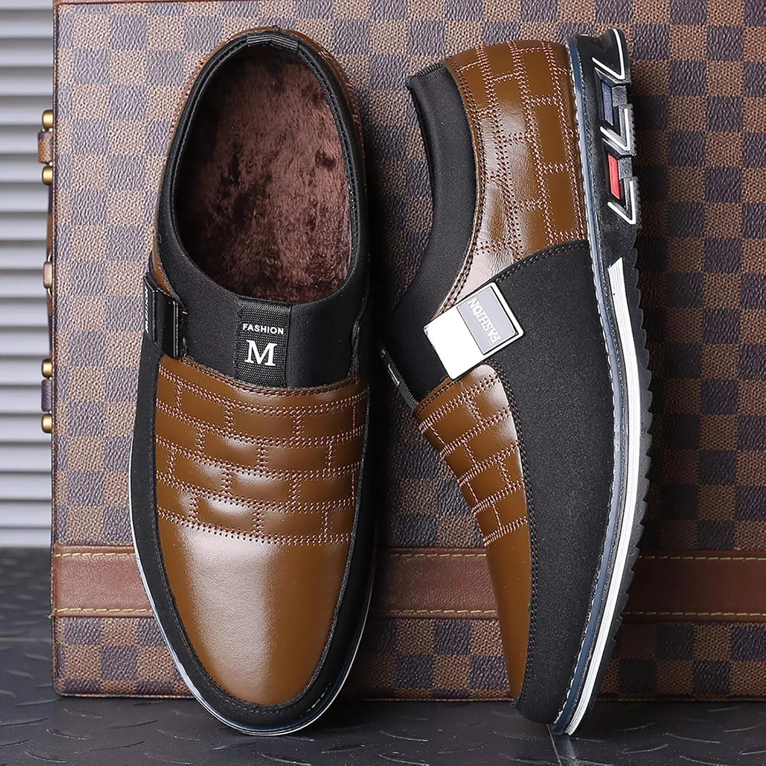 COSIDRAM Mens Casual Shoes Sneakers Loafers Comfort Walking Shoes for Male Business Work Office Dress