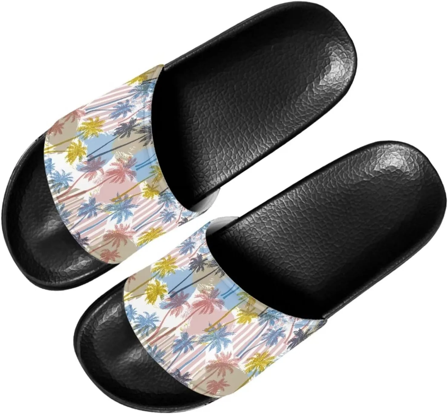 Cozy Slides for Women Soft Customized Size 6-13.5 Black