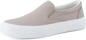 CUSHIONAIRE Ferris Fashion Slip On Sneakers for Women – Laceless Everyday Casual Womens Shoes with Cushioned Insole and Flexible Sole for Effortless Comfort and Style