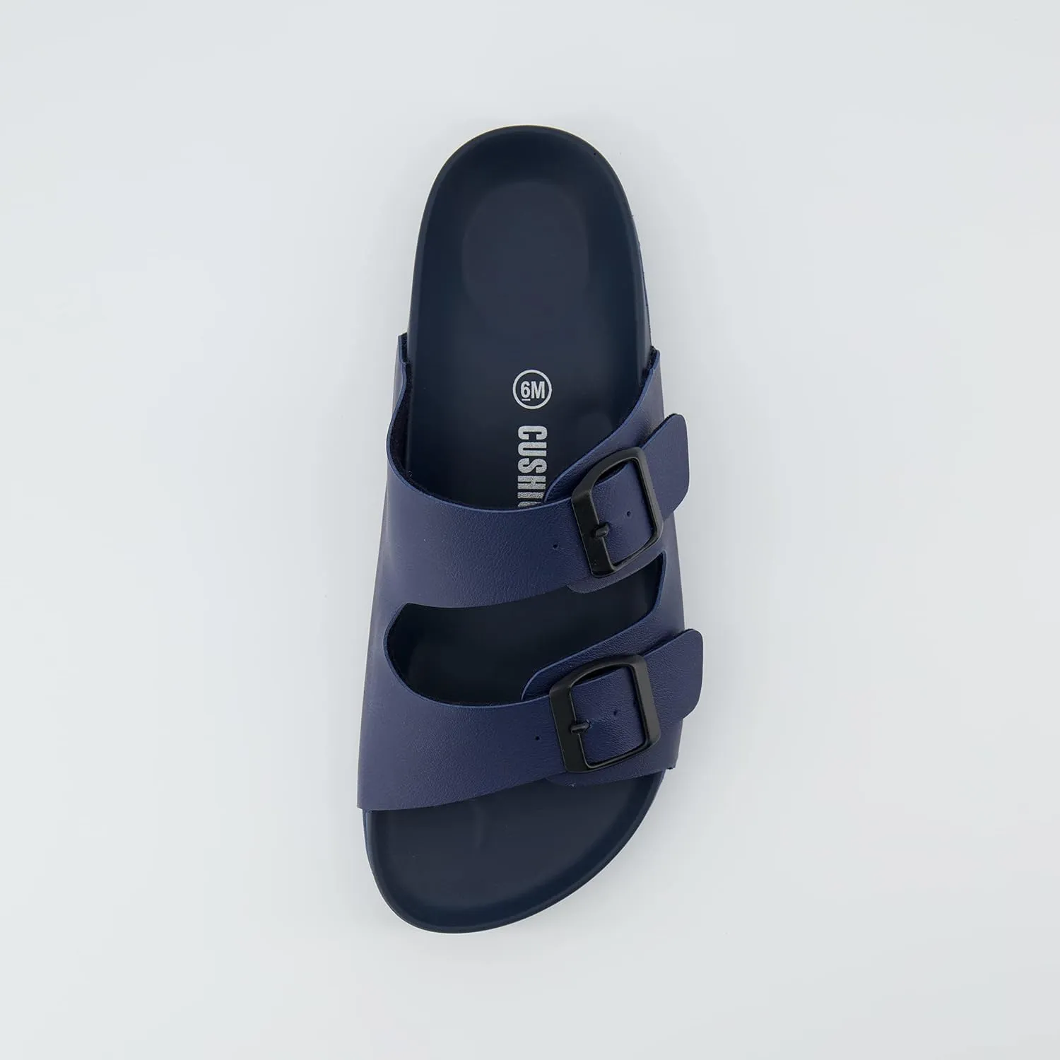 CUSHIONAIRE Lindy Water-Resistant Womens Sandals with Adjustable Double Buckle Straps-Lightweight Soft Footbed Slides for Women