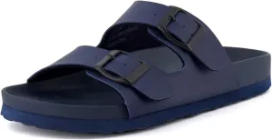 CUSHIONAIRE Lindy Water-Resistant Womens Sandals with Adjustable Double Buckle Straps-Lightweight Soft Footbed Slides for Women