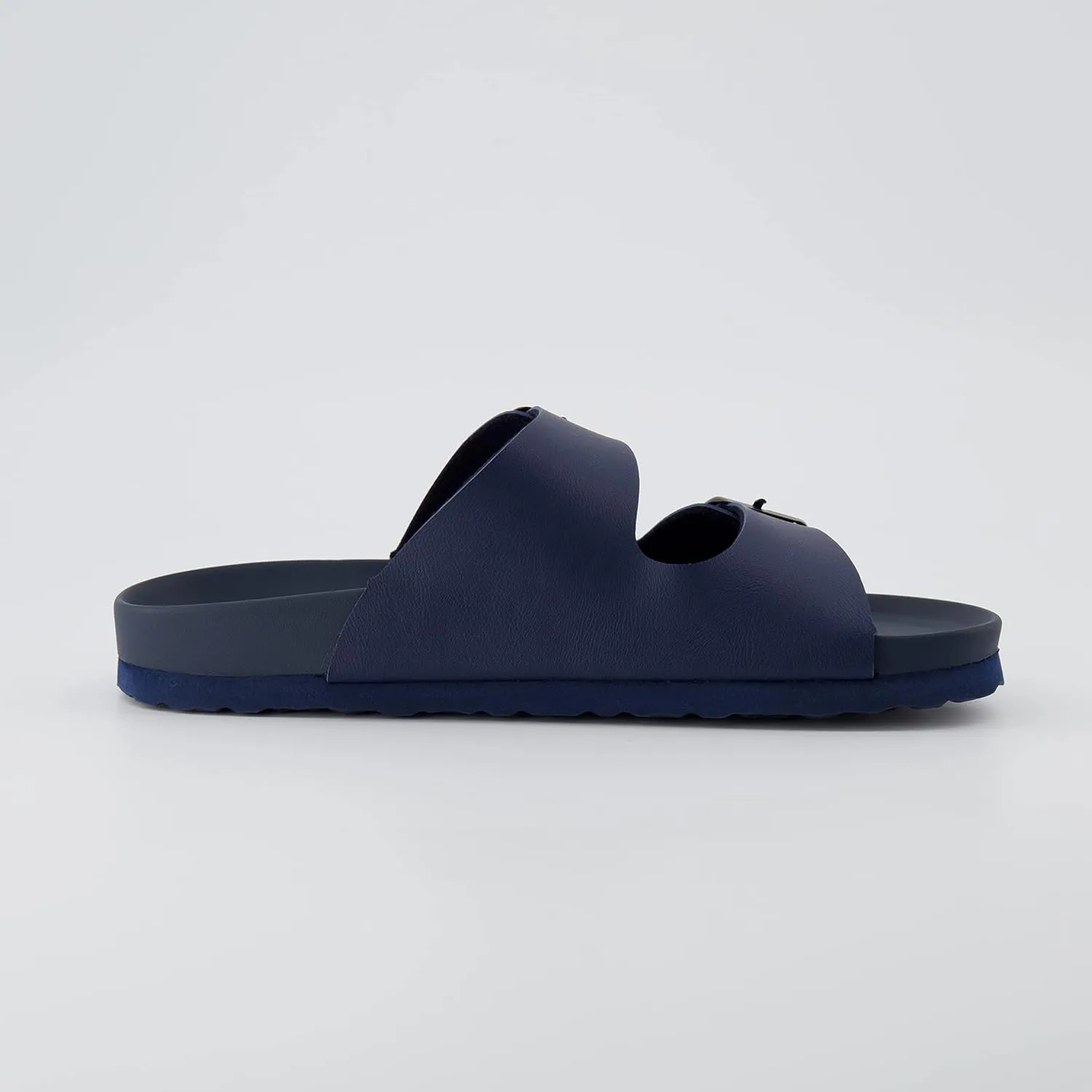 CUSHIONAIRE Lindy Water-Resistant Womens Sandals with Adjustable Double Buckle Straps-Lightweight Soft Footbed Slides for Women