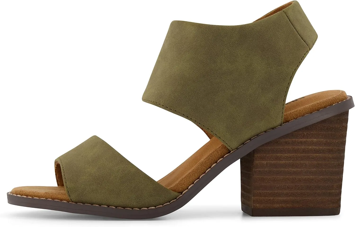 CUSHIONAIRE Women's Rosanna cut out sandal  Memory Foam and Wide Widths Available