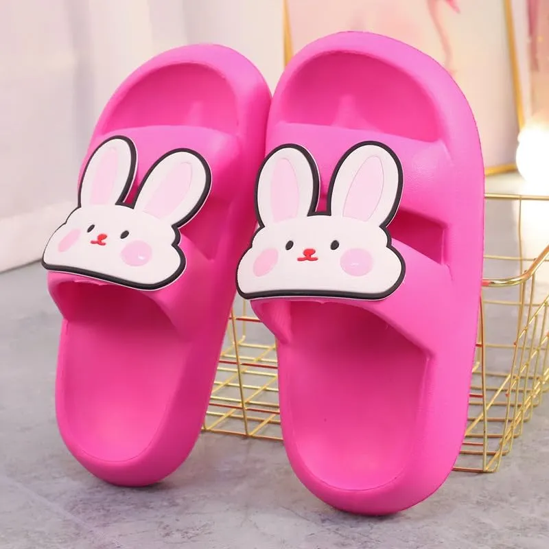 Cute Y2K Bow Slide Sandals for Asian Girls – Soft Thick Sole Platform Slippers, Japanese Manga Aesthetic, Anti-Slip Summer Shoes