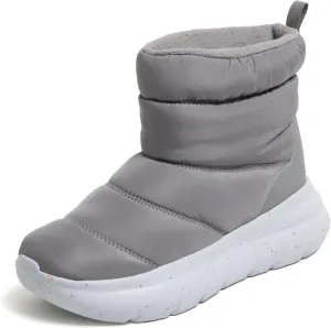 Dearfoams Women's Texoma Regrind Slip-in Boot-Comfortable, Puffy Nylon, Fleece Lining, Energy Return Mid Calf