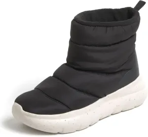 Dearfoams Women's Texoma Regrind Slip-in Boot-Comfortable, Puffy Nylon, Fleece Lining, Energy Return Mid Calf