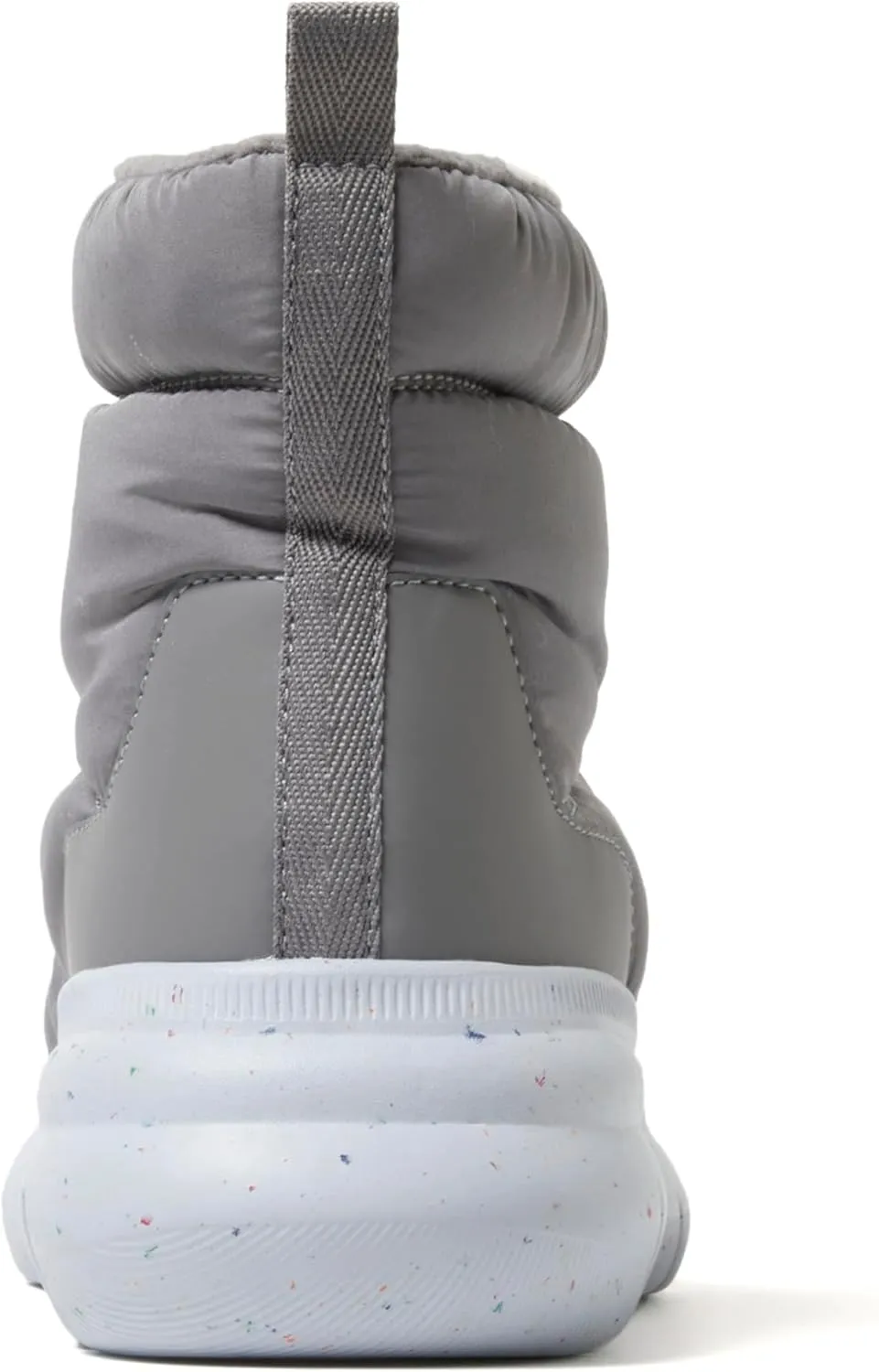 Dearfoams Women's Texoma Regrind Slip-in Boot-Comfortable, Puffy Nylon, Fleece Lining, Energy Return Mid Calf