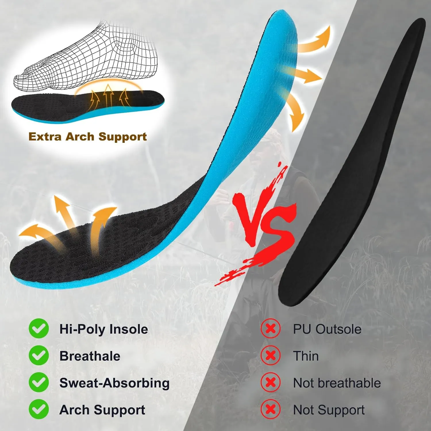 Deck Shoes Waterproof Rubber Boots with Non-Slip Rain Shoes for Fishing, Boating, Gardening, Walking - for Men