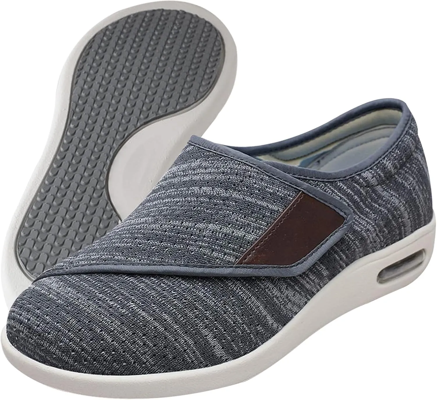Diabetic Shoes for Man Width X-Wide Shoe for Elderly Man Wide Shoes for Man Walking Shoes Adjustable Closure Outdoor Trainers Men Comfortable Loafers