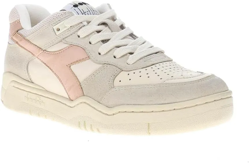 Diadora Mens B.560 Pigskin Used Lace Up Sneakers Shoes Casual - Beige