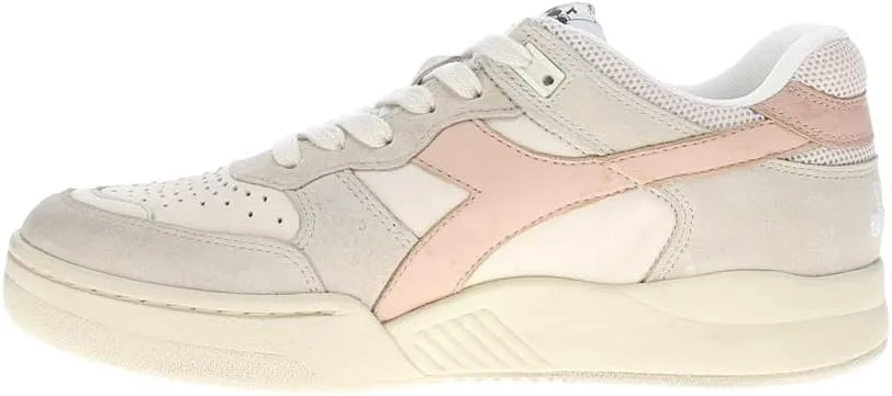 Diadora Mens B.560 Pigskin Used Lace Up Sneakers Shoes Casual - Beige