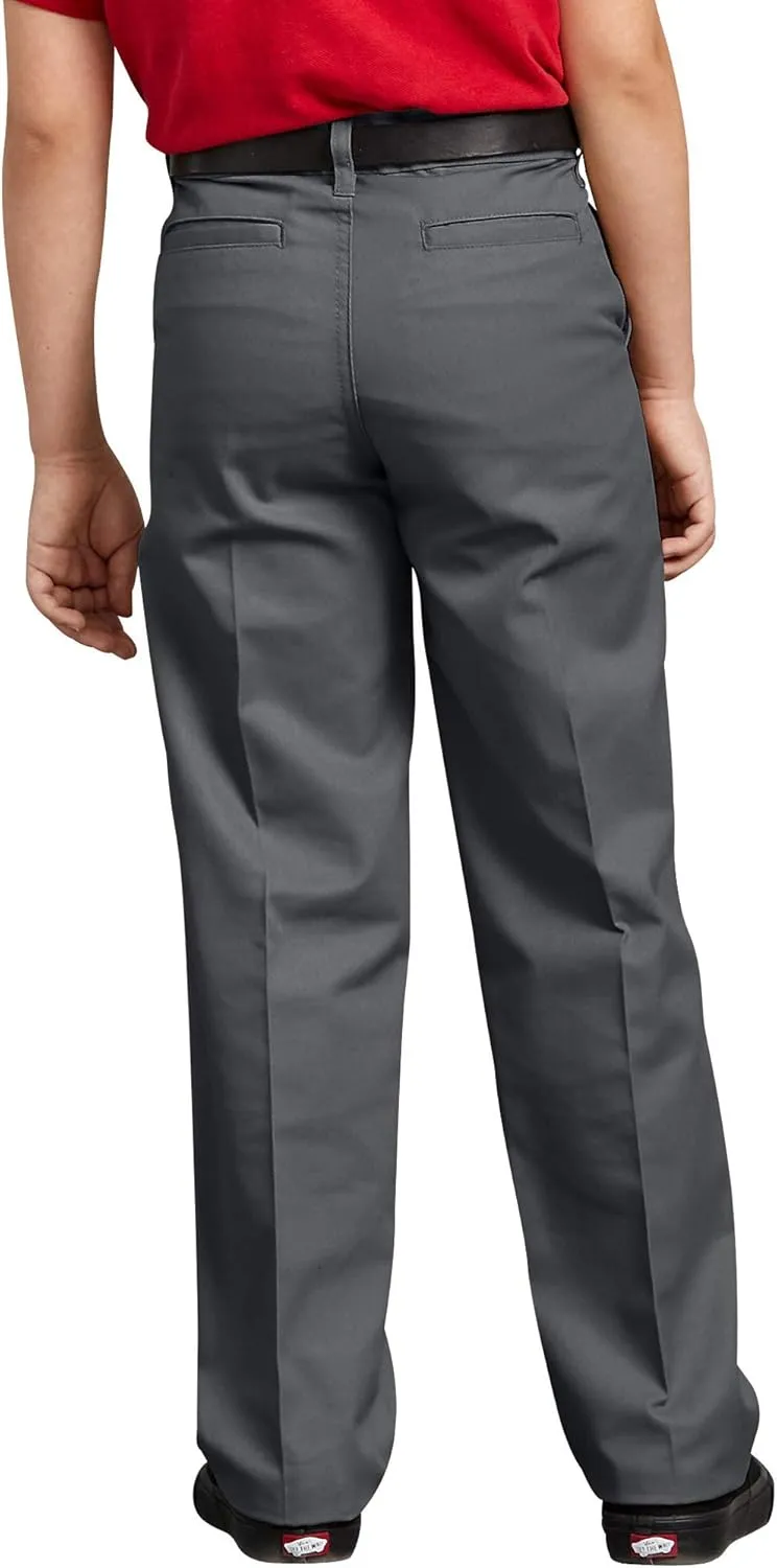 Dickies Boys' Flex Waist Flat Front Pant
