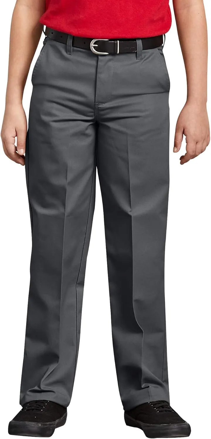 Dickies Boys' Flex Waist Flat Front Pant