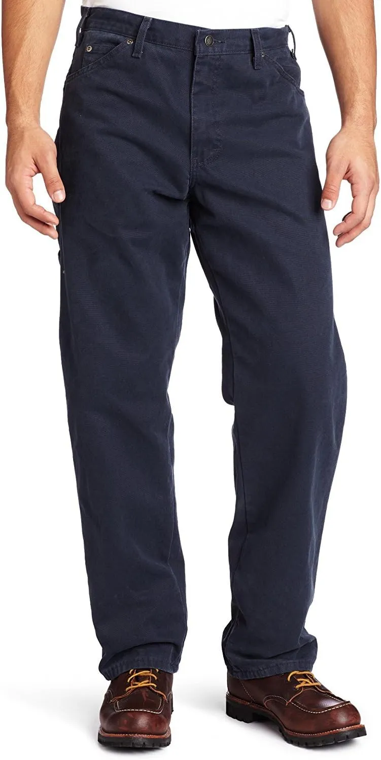 Dickies Men’s Relaxed Fit Sanded Duck Carpenter Jean