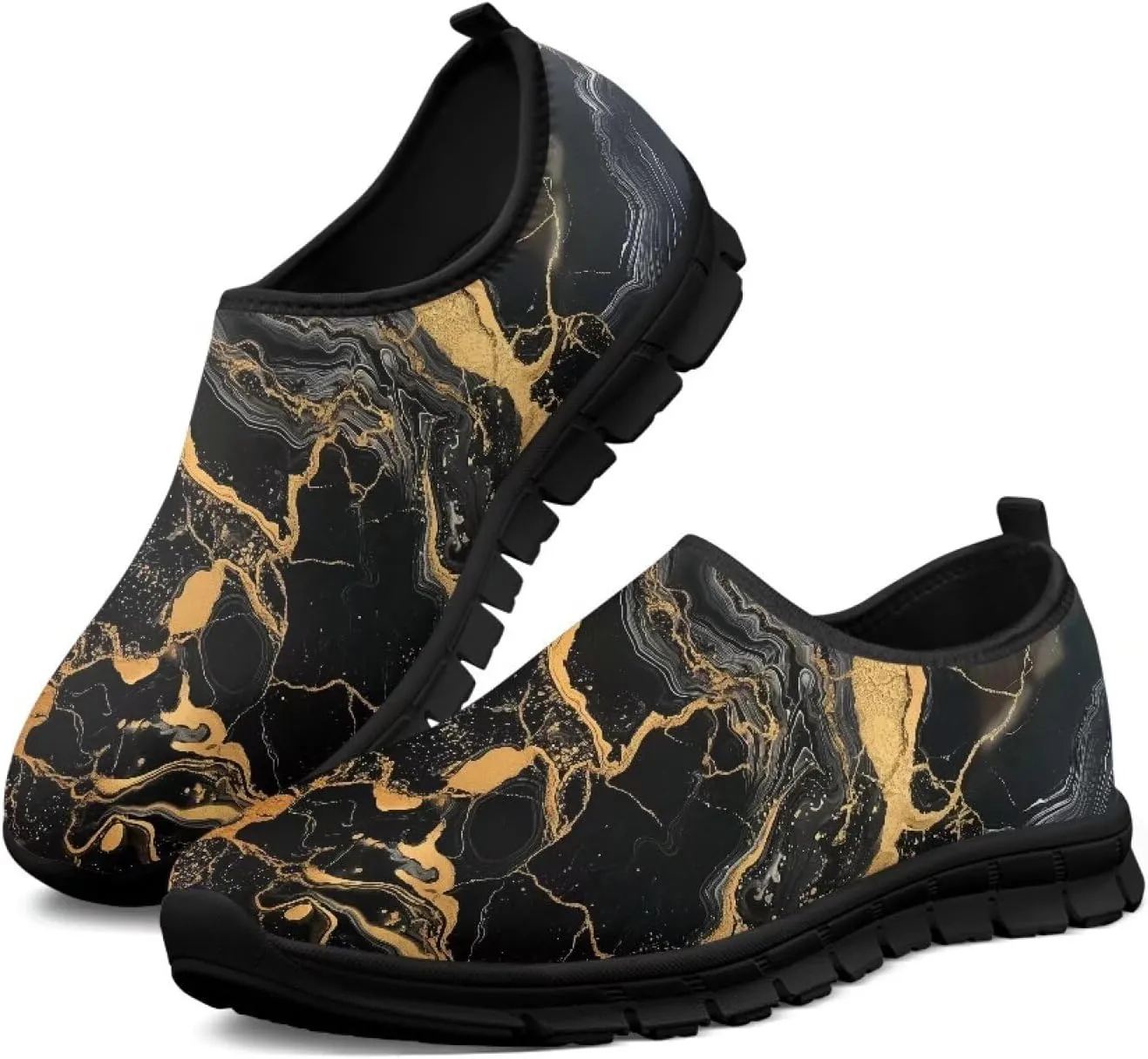 Doojoayie Men Walking Shoes Slip On Running Shoes Comfort for Daily Wear