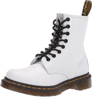 Dr. Martens Women's Lace Fashion Boot, White Softy T, 5