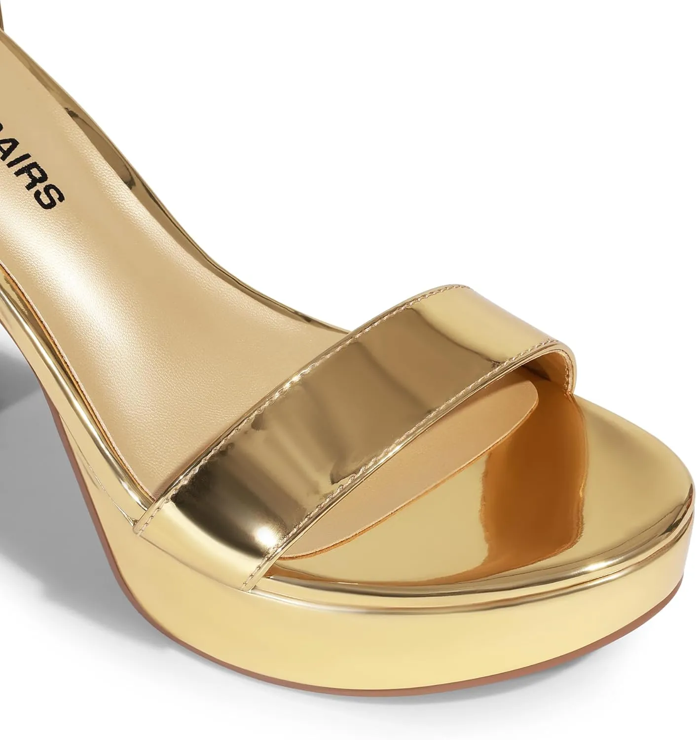 DREAM PAIRS Women's Platform Chunky High Heeled Sandals Open Toe Block Heels Ankle Strap Dress Shoes for Wedding Party Evening