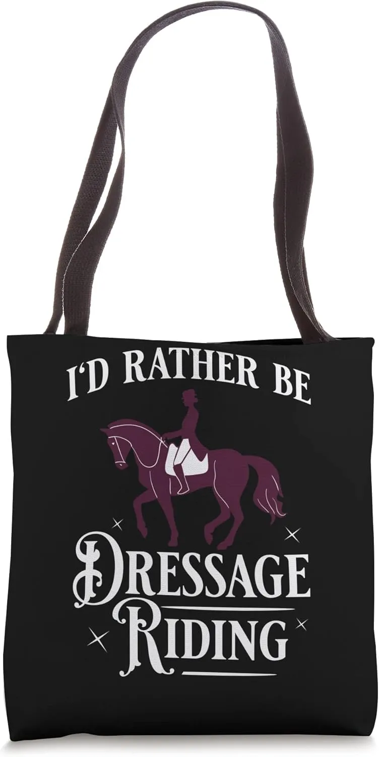 Dressage Horse Riding Training Arena Competitor Tote Bag