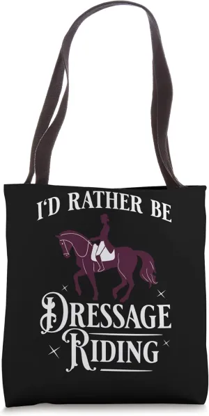 Dressage Horse Riding Training Arena Competitor Tote Bag