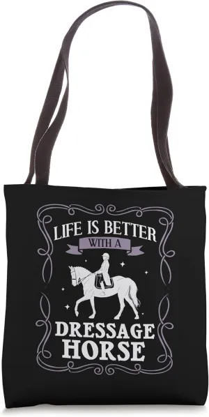 Dressage Horse Riding Training Arena Competitor Tote Bag