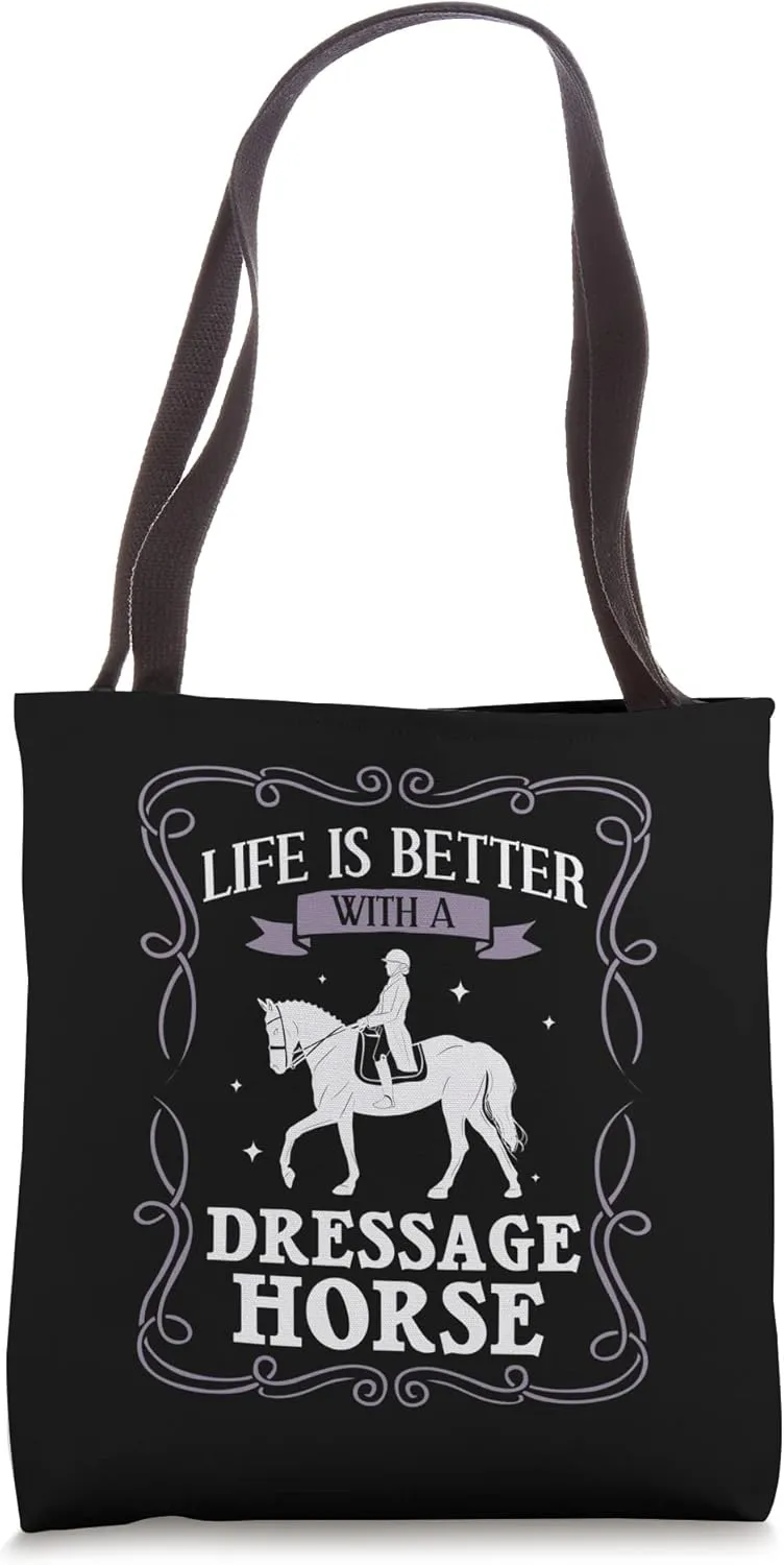 Dressage Horse Riding Training Arena Competitor Tote Bag