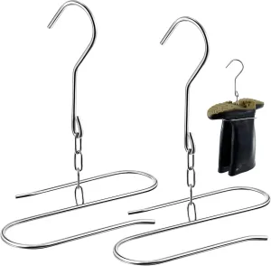 Dreyoo 2 Pieces Fishing Wader Boot Hangers, Stainless Steel Waders Hanger for Drying Fishing Waders, Boot Drying Rack Wall Mount, Shoe Dryer Rack for Storage Drying