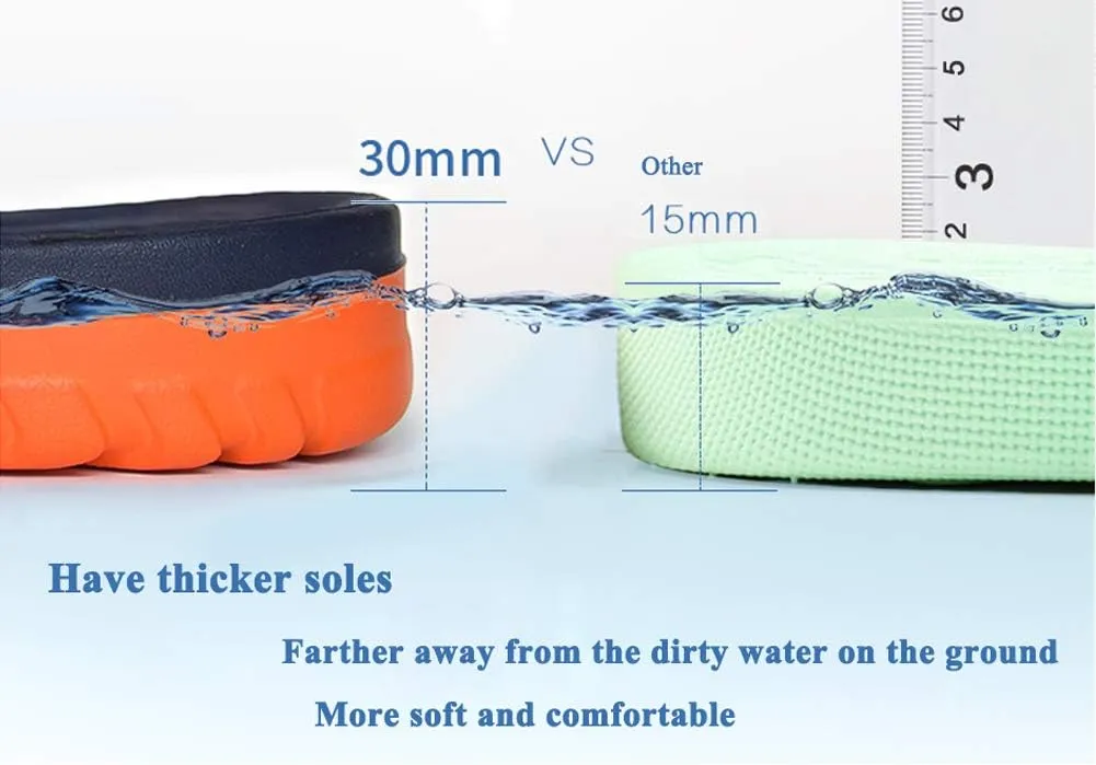 EASYANT Men Shower Pool Sandals Fast Dry Anti Slip EVA Soft Slippers Shoes