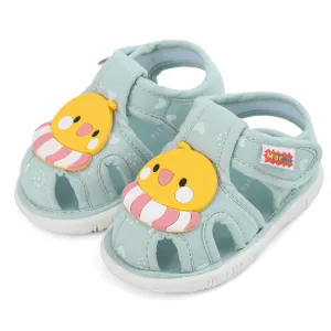 ESTAMICO Baby Boys Girls Sandals Cute Animal Summer Shoes Breathable Non Slip First Walker, 6-9 Months Infant, Light Blue