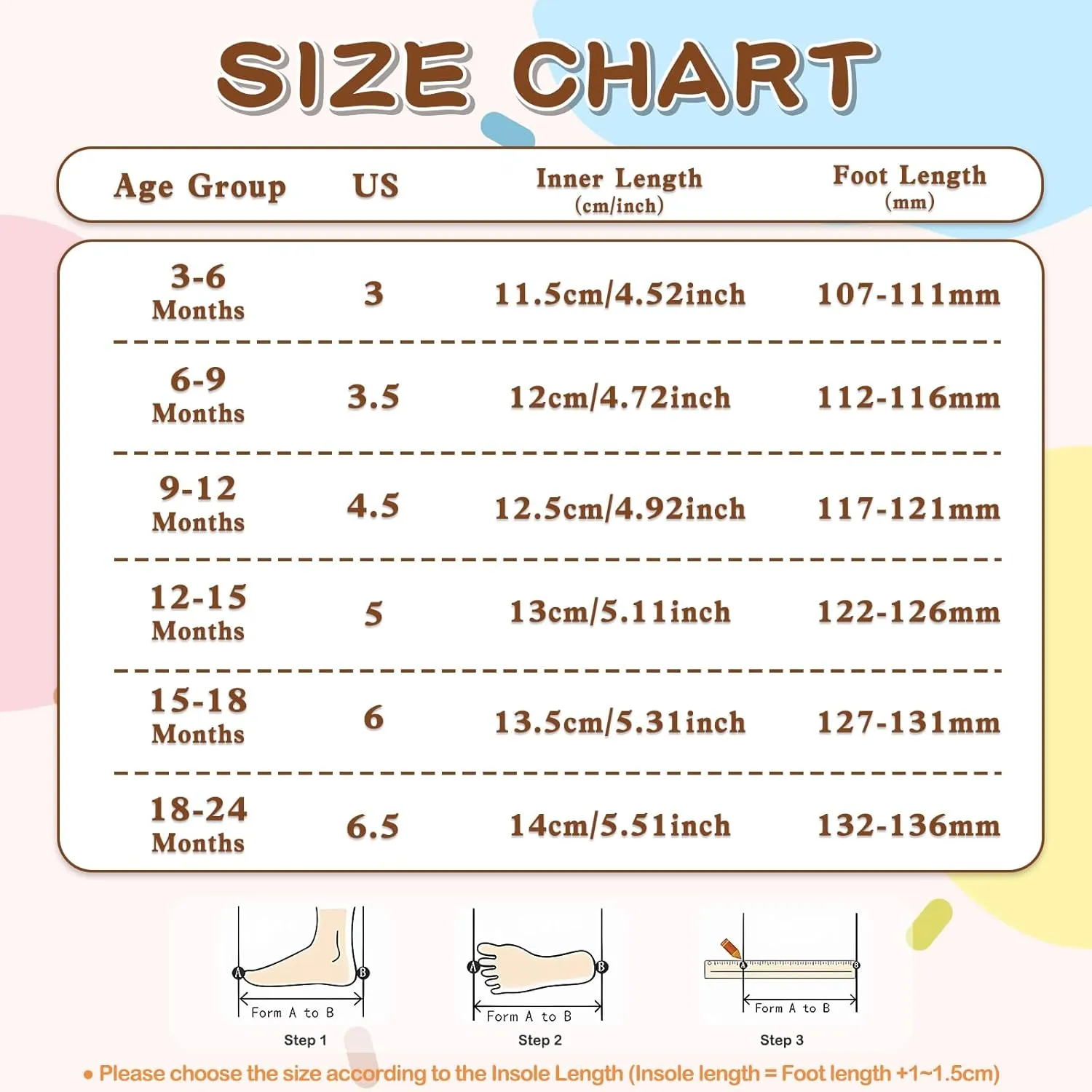ESTAMICO Baby Girls Boys Sandals Cute Animal Summer Shoes Breathable Non Slip First Walker, 6-9 Months Infant, Orange