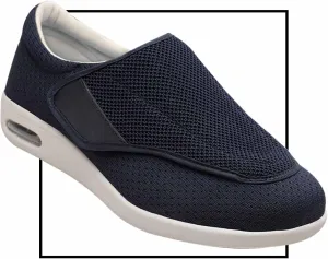 Extra Wide Diabetic Adjustable Mens Shoes for Foot Pain Relief Neuropathy Trekking Camping Slip On Casual Shoes Outdoor Trainers Men Comfortable Loafers