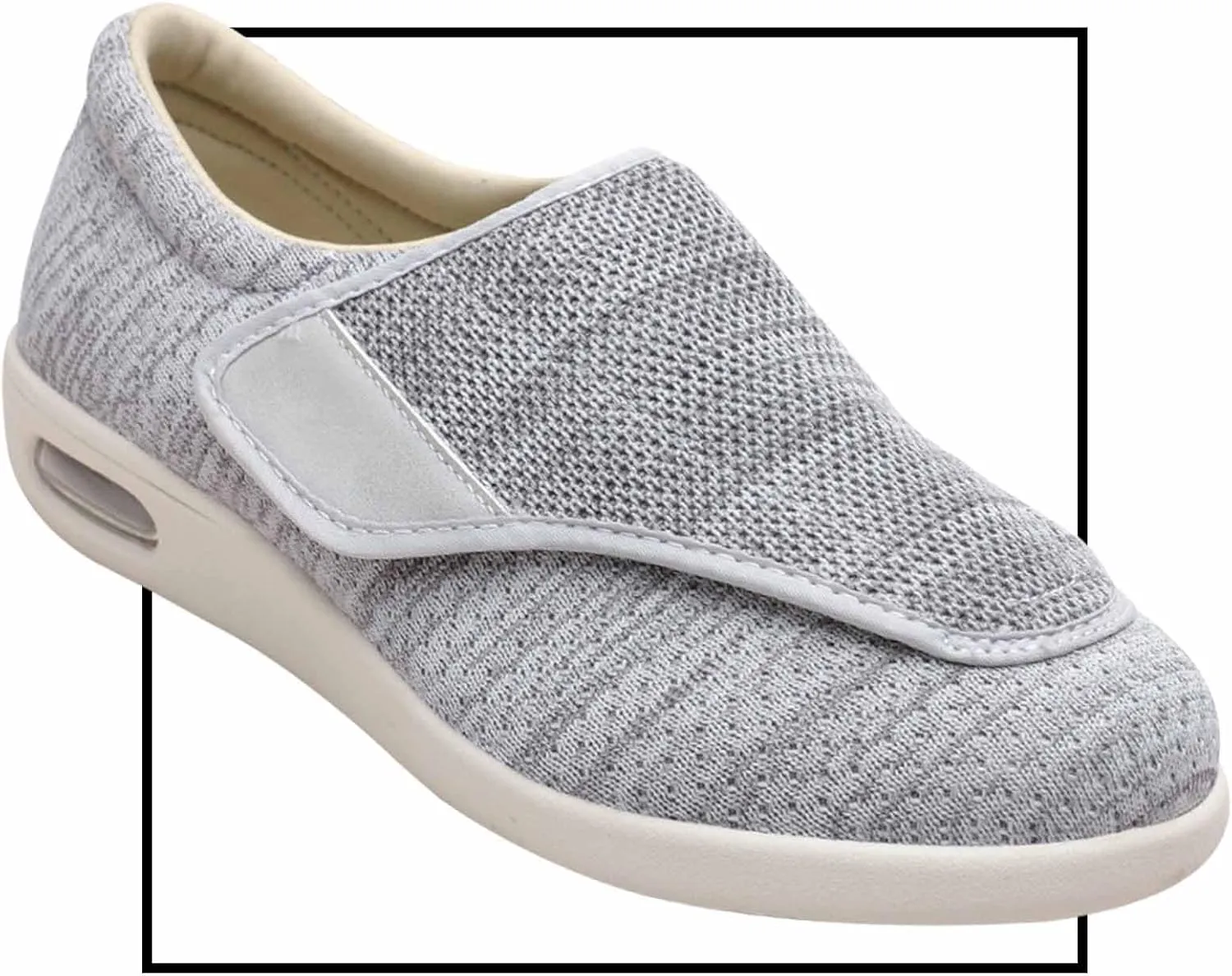 Extra Wide Diabetic Adjustable Mens Shoes for Foot Pain Relief Neuropathy Trekking Camping Slip On Casual Shoes Outdoor Trainers Men Comfortable Loafers