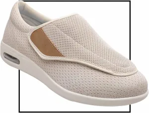 Extra Wide Diabetic Adjustable Mens Shoes for Foot Pain Relief Neuropathy Trekking Camping Slip On Casual Shoes Outdoor Trainers Men Comfortable Loafers