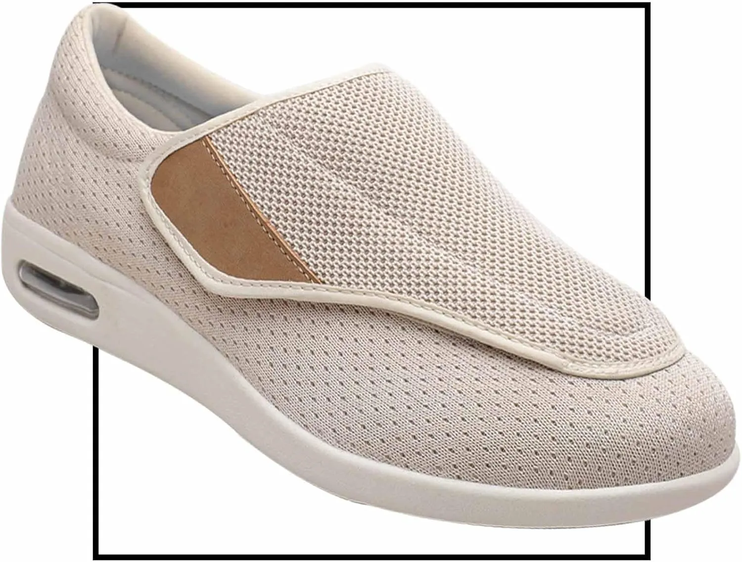 Extra Wide Diabetic Adjustable Mens Shoes for Foot Pain Relief Neuropathy Trekking Camping Slip On Casual Shoes Outdoor Trainers Men Comfortable Loafers
