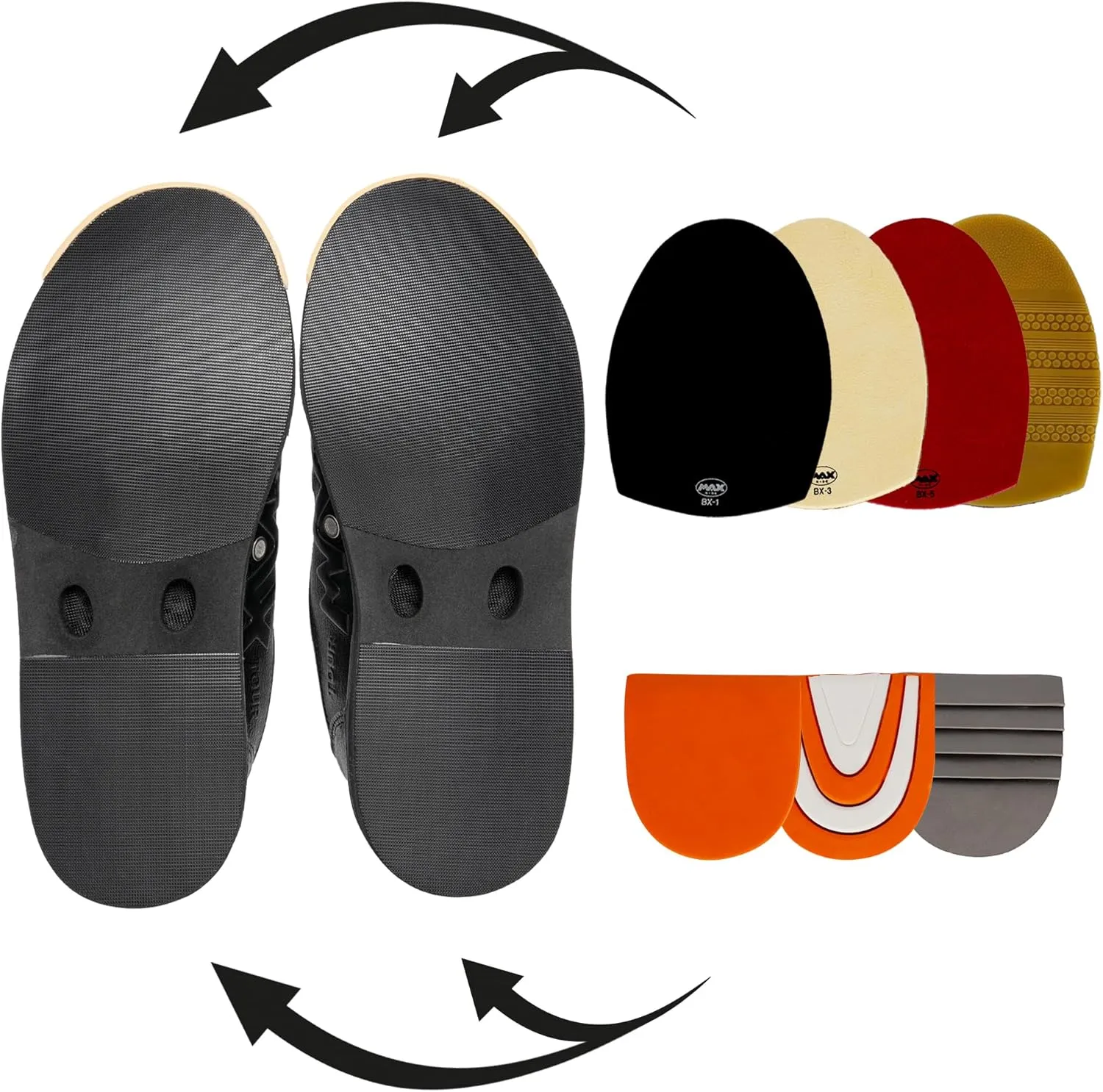 F-5 Tour Bowling Shoes for Professional Bowler Interchangeable Sole