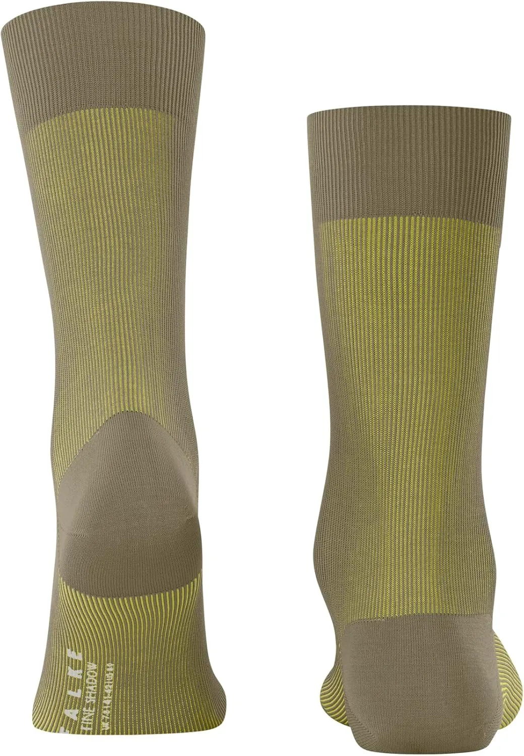 FALKE Men's Fine Shadow Dress Socks, Crew, Stripe Patterned, 1 Pair