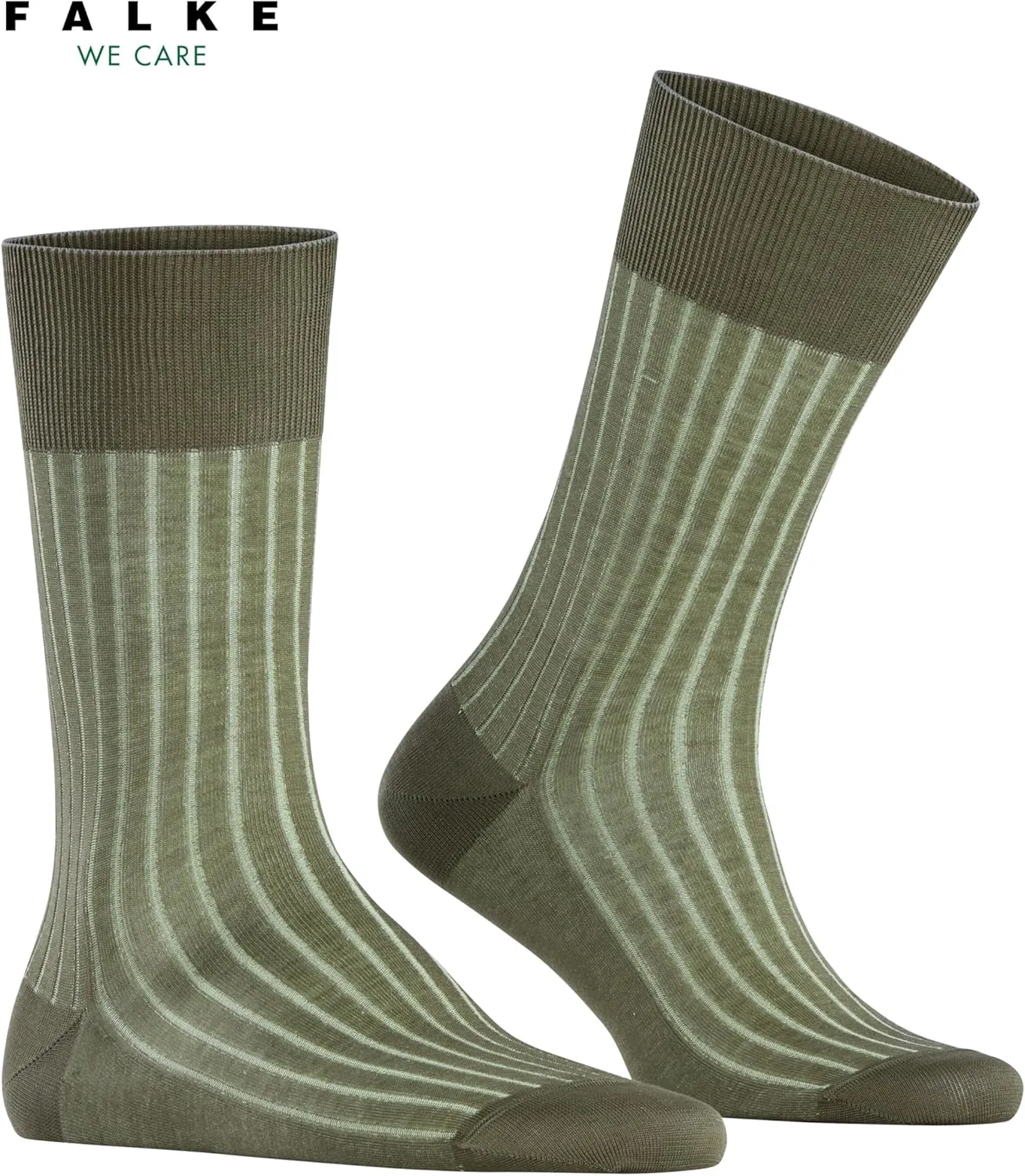 FALKE Men's Shadow Striped Dress Socks, 1 Pair