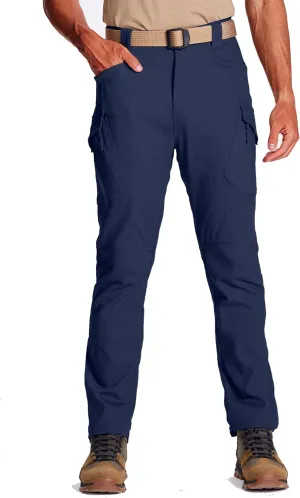 FEDTOSING Tactical Pants for Men with 9 Pockets Cotton Cargo Work Military Trousers Stretch Hiking Combat Rip-Stop Pants