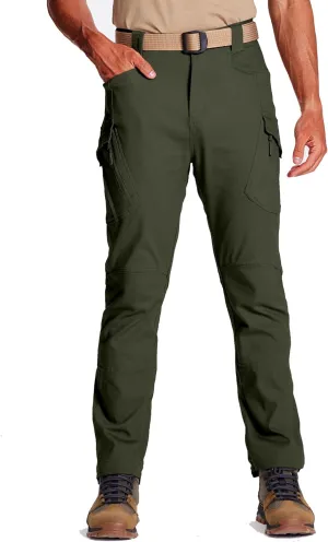 FEDTOSING Tactical Pants for Men with 9 Pockets Cotton Cargo Work Military Trousers Stretch Hiking Combat Rip-Stop Pants