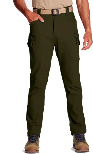 FEDTOSING Tactical Pants for Men with 9 Pockets Cotton Cargo Work Military Trousers Stretch Hiking Combat Rip-Stop Pants