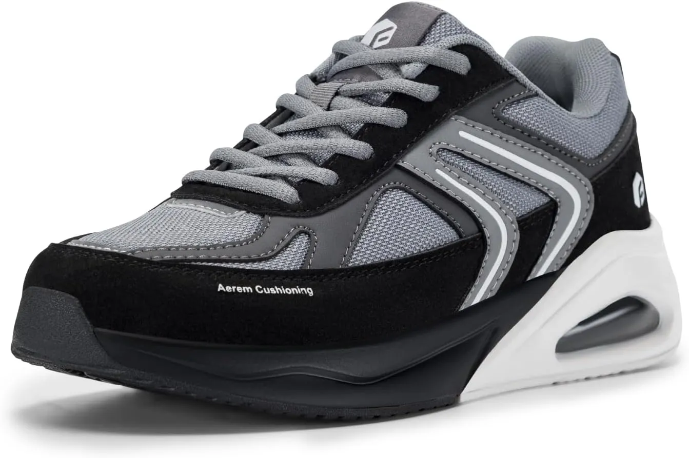 FitVille Wide Walking Shoes for Women Air Cushion Wide Width Sneakers for Flat Feet Planter Fasciitis - HeelAero V2