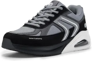FitVille Wide Walking Shoes for Women Air Cushion Wide Width Sneakers for Flat Feet Planter Fasciitis - HeelAero V2