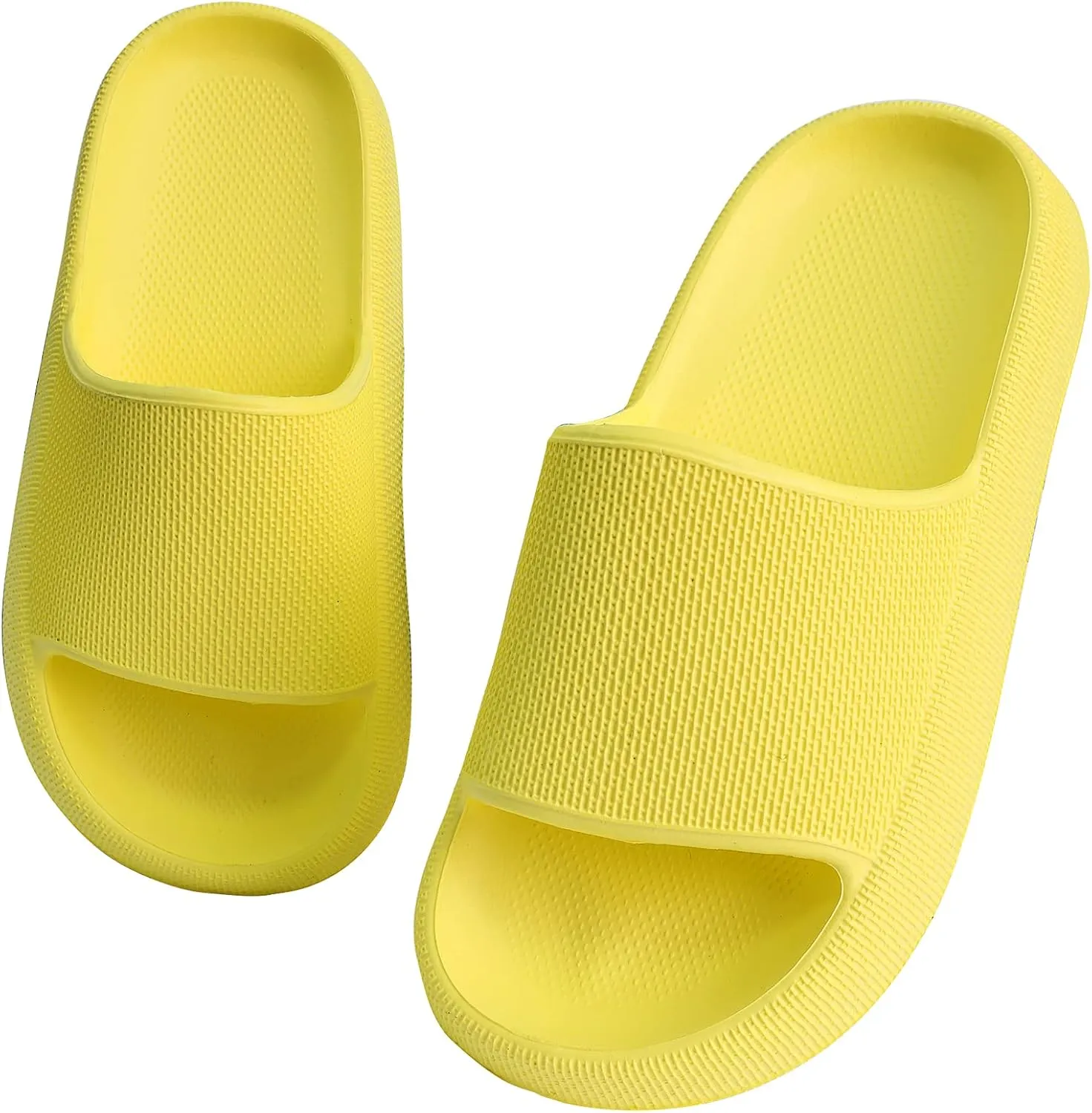FJWYSANGU Kids Cloud Slides丨Boys Girls Bathroom Shower Sandals丨Open Toe Thick Sole Slip on Slippers丨Summer Non-slip Beach Pool Shoes