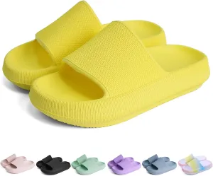 FJWYSANGU Kids Cloud Slides丨Boys Girls Bathroom Shower Sandals丨Open Toe Thick Sole Slip on Slippers丨Summer Non-slip Beach Pool Shoes